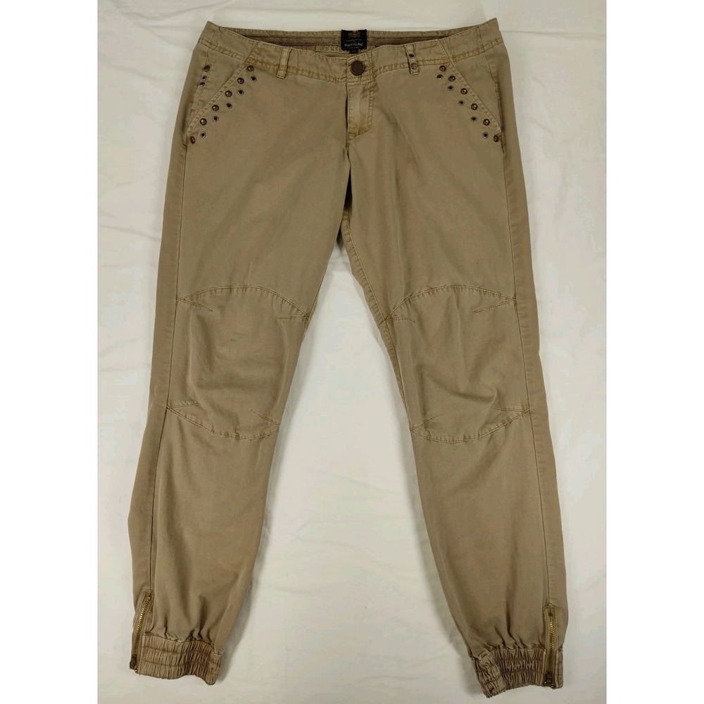River Island cargo moto pants‎ Beige Color Size 12